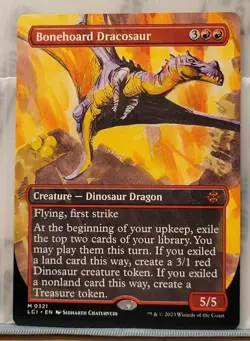 Mtg BONEHOARD DRACOSAUR BORDERLESS NM LCI 0321-Argo- - Image 1
