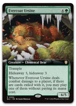 Evercoat Ursine (Extended Art) #64 (NM) Bloomburrow BLC Magic MTG - Image 1