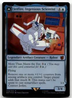 Jetfire, Ingenious Scientist #3 (Foil) (NM) Transformers BOT Magic MTG - Image 1