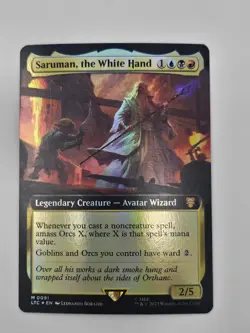 MTG: Lord of the Rings - Saruman, the White Hand (Extended Art Foil) - Image 1