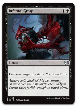 Infernal Grasp #143 (NM) Duskmourn DSC Magic MTG - Image 1