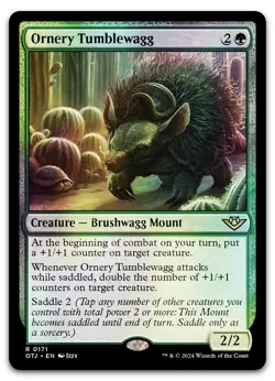 Ornery Tumblewagg #171 (Foil) (NM) Thunder Junction OTJ Magic MTG - Image 1