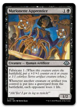 Marionette Apprentice #100 (NM) Modern Horizons 3 MH3 Magic MTG - Image 1