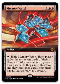 Memory Vessel (Extended Art) #78 (NM) Thunder Junction BIG Magic MTG - Image 1
