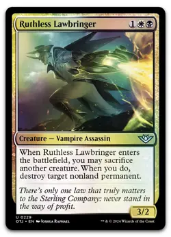 Ruthless Lawbringer #229 (Foil) (NM) Thunder Junction OTJ Magic MTG - Image 1