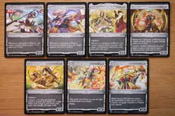Set of 13 Kamigawa Neon Dynasty Samurai Showcase Creatures (MTG Red White) - Image 2
