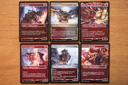Set of 13 Kamigawa Neon Dynasty Samurai Showcase Creatures (MTG Red White) - Image 3