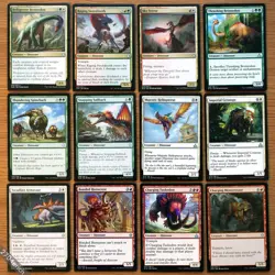 Set of 12 Ixalan Dinosaur Creatures *NM* MTG Commander Dinosaur Deck Building - Image 1