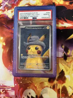 Pikachu With Grey Felt Hat SVP #085 Pokemon Van Gogh Promo Card PSA 10 GEM MINT - Image 1