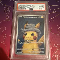 Pikachu With Grey Felt Hat SVP 085 - Pokemon Van Gogh Promo Card PSA 10 GEM MINT - Image 1