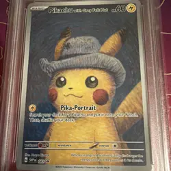 Pikachu With Grey Felt Hat SVP 085 - Pokemon Van Gogh Promo Card PSA 10 GEM MINT - Image 3