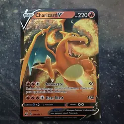 HOLOGRAM FOIL Charizard V 018/159 Crown Zenith Pokemon TRading Card Game TCG - Image 1