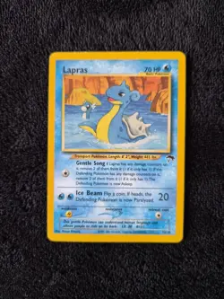 Pokemon Lapras Southern Islands 12/18 Rare Promo Basic MP English 2001 - Image 1