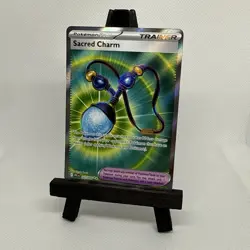 Pokemon Sacred Charm 122/094 Phantasmal Flames Full Art Holo NM - Image 1