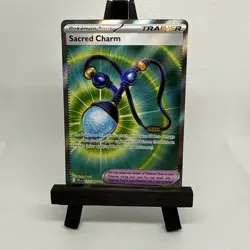 Pokemon Sacred Charm 122/094 Phantasmal Flames Full Art Holo NM - Image 2