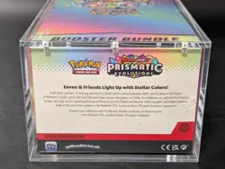 Pokemon SV8.5 Prismatic Evolutions Sealed Booster Bundle Display W/Acrylic Case - Image 3