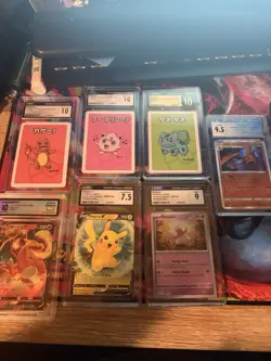 Pokemon Graded Card Lot Charmander Charizard Pikachu Japanese Promo - Image 1