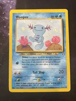 Wooper 71/75 Pokemon Neo Discovery MP - Image 1