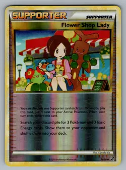 Flower Shop Lady Uncommon Undaunted 74/90 Pokemon MP - Image 1