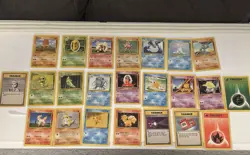 Pokemon Base Set Unlimited 1999 Wizards 23 Card Lot NM-LP with Hitmonchan Holo - Image 1
