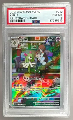 137235315 Kirlia 2023 Pokemon Scarlet & Violet #212/198 PSA 8 - Image 1