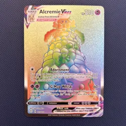 Alcremie Vmax 073/072 Shining Fates - NM Full Art Rainbow Rare Pokemon Card - Image 1