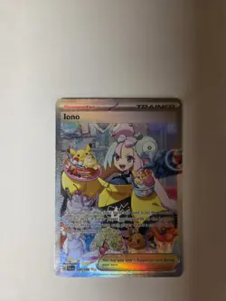 Iono 269/193 Paldea Evolved Special Illustration Rare Two Gold Star Pokemon Card - Image 1