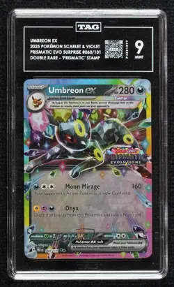 Umbreon ex (Surprise Box Promo) Pokemon Prismatic Evolutions TAG 9 MINT - Image 1