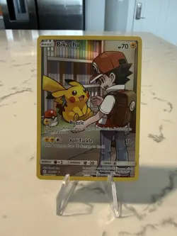 Pokemon TCG Pikachu Cosmic Eclipse 241/236 NM Holo Secret Rare - Image 1