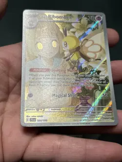 Pokemon TCG Journey Together Lillie's Ribombee Illustration Rare 164/159- NM - Image 4
