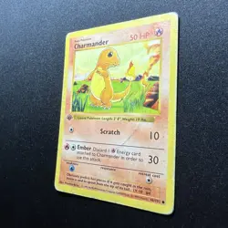 Pokemon TCG Charmander #46/102 Base Set 1st Edition HP - Image 2