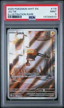 147290910 Joltik 2025 Pokemon White Flare #116 Illustration Rare PSA 9 - Image 1