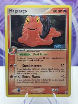 Magcargo 41/115 Stamped Pokemon EX Unseen Forces 2005 Vintage Reverse Holo MP - Image 1
