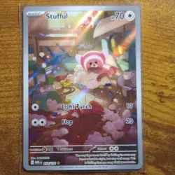 Pokemon Stufful 154/132 Me01 Mega Evolution Illustration Rare Holo Basic HP70 - Image 1