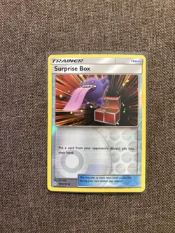 Pokemon Surprise Box Trainer Item Uncommon Reverse Holo SM-Unbroken Bonds 187/2… - Image 1