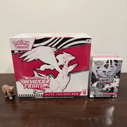 Pokemon White Flare ETB Elite Trainer Box Booster Bundle SET OF 2 Sealed New - Image 1