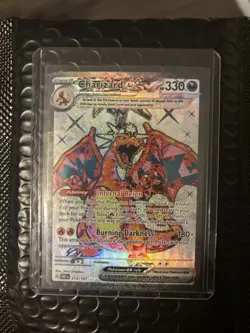 Charizard Pokemon 2023 Obsidian Flames Charizard EX SAR #215/197 - Image 1