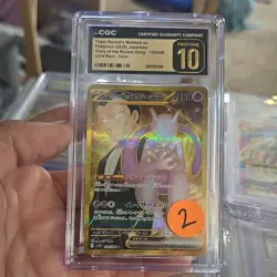 The Pokemon Company Team Rocket's Mewtwo ex CGC 10 Ultra Rare Holo 130/098 Japa… - Image 1