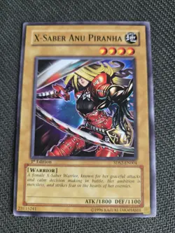 X-Saber Anu Piranha 5DS2-EN004 Common 1st Edition NM Yugioh - Image 1