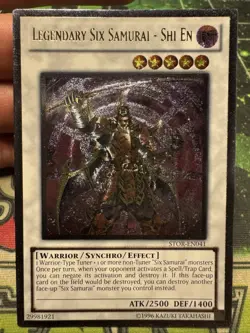 Yugioh Legendary Six Samurai - Shi En STOR-EN041 - Ultimate Rare LP - Image 1