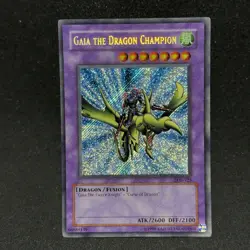 Gaia The Dragon Champion LOB-125 SR Reverse Foil HOLO BLEED 3x Error Set Yugioh - Image 1