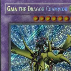 Gaia The Dragon Champion LOB-125 SR Reverse Foil HOLO BLEED 3x Error Set Yugioh - Image 2