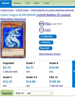Yugioh | 3x | Cyber Dragon | BLRR | 1st Edition | Ultra Rare | Near Mint (NM) - Image 4