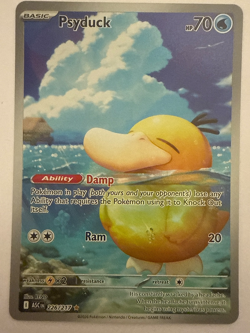 psyduck pokemon card 226/217 Ascended Heroes full art, top loaded - Image 1