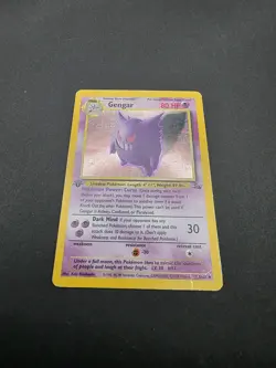 Pokemon TCG 1st Edition Gengar 5/62 Fossil Holo Hp Condition See Photos - Image 1