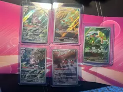 Pokemon S&V 151 Illustration Rare Lot: Nidoking, Mr.Mime, Caterpie, Omanyte - Image 1