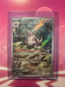 Pokemon S&V 151 Illustration Rare Lot: Nidoking, Mr.Mime, Caterpie, Omanyte - Image 2