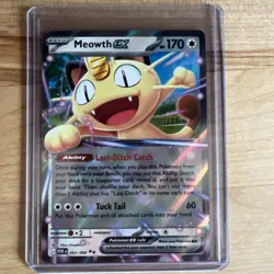 Pokemon TCG Meowth EX 62/88 Double Rare Perfect Order - Image 1