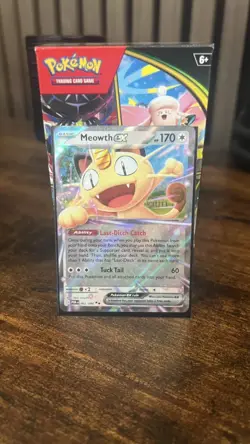 Pokemon TCG Meowth EX 62/88 Double Rare Perfect Order NM - Image 1