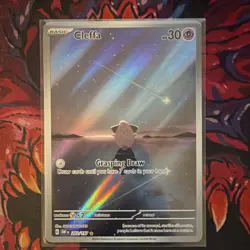 Pokemon Cleffa Illustration Rare Full Art Card 202/197 SV03 Obsidian Flames Holo - Image 1